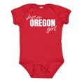 thumbnail image 1 of Inktastic Just an Oregon Girl Born and Raised Girls Baby Bodysuit, 1 of 5