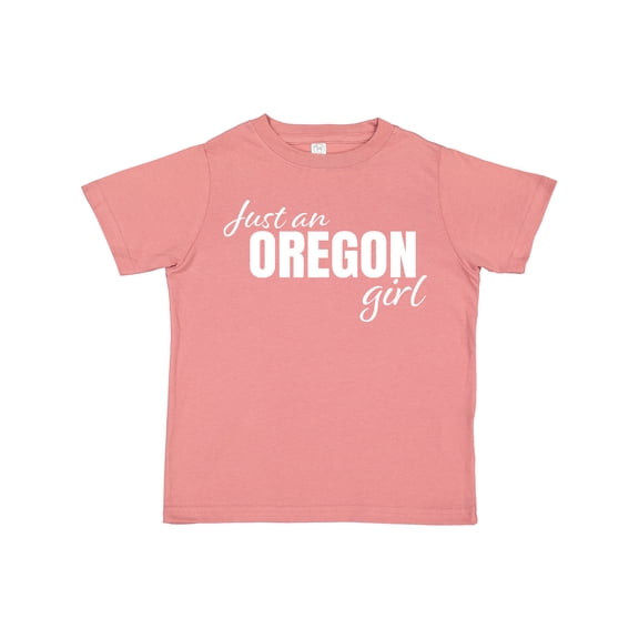 Inktastic Just an Oregon Girl Born and Raised Girls Toddler T-Shirt