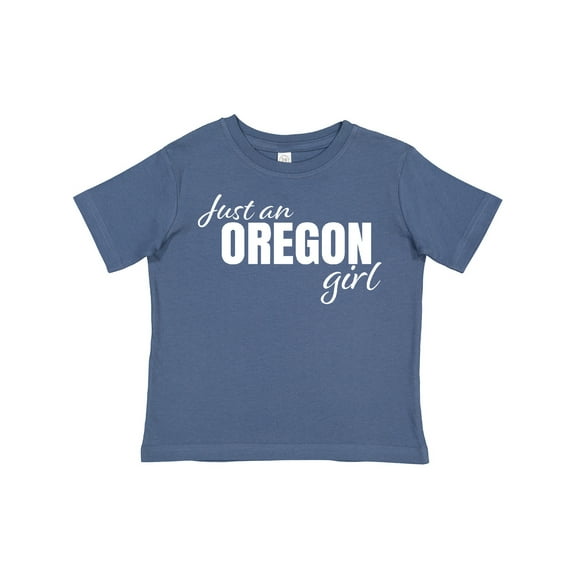 Inktastic Just an Oregon Girl Born and Raised Girls Toddler T-Shirt