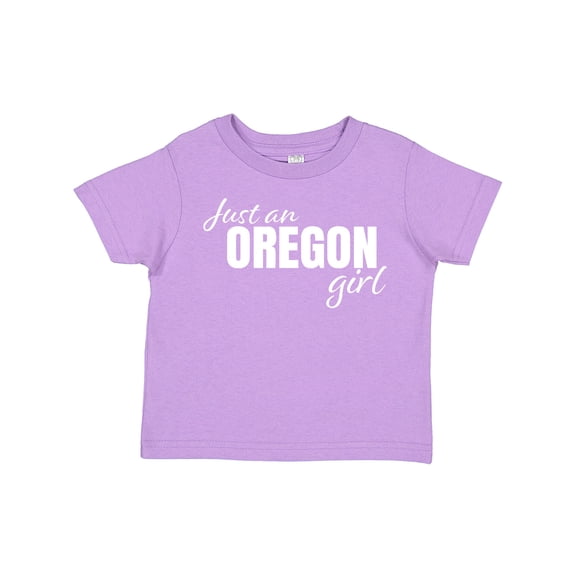 Inktastic Just an Oregon Girl Born and Raised Girls Toddler T-Shirt