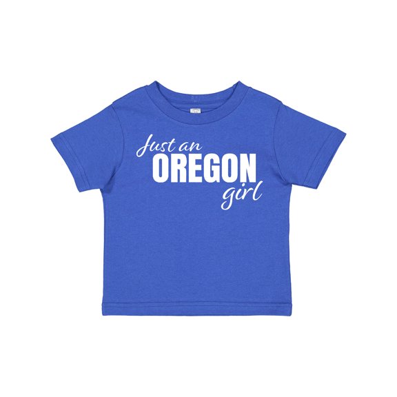 Inktastic Just an Oregon Girl Born and Raised Girls Toddler T-Shirt
