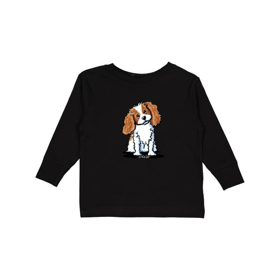 Inktastic KC Cavalier Spaniel Boys or Girls Long Sleeve Toddler T-Shirt