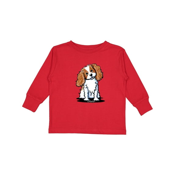 Inktastic KC Cavalier Spaniel Boys or Girls Long Sleeve Toddler T-Shirt