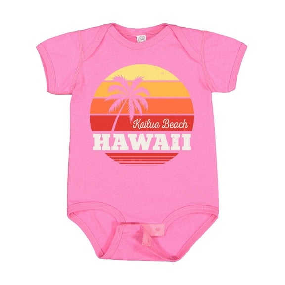 Inktastic Kailua Beach Hawaii Retro Sunset Boys or Girls Baby Bodysuit