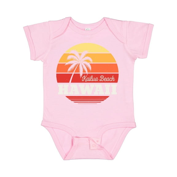 Inktastic Kailua Beach Hawaii Retro Sunset Boys or Girls Baby Bodysuit