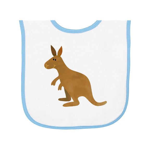 Inktastic Kangaroo Cute Baby Terry Cloth Bib