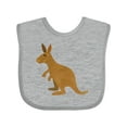thumbnail image 1 of Inktastic Kangaroo Cute Boys or Girls Baby Bib, 1 of 4