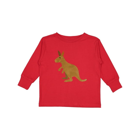 Inktastic Kangaroo Cute Boys or Girls Long Sleeve Toddler T-Shirt
