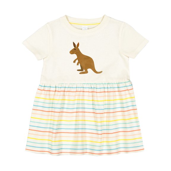Inktastic Kangaroo Cute Girls Baby Dress