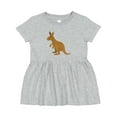 thumbnail image 1 of Inktastic Kangaroo Cute Girls Baby Dress, 1 of 5