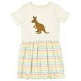 thumbnail image 1 of Inktastic Kangaroo Cute Girls Toddler Dress, 1 of 5