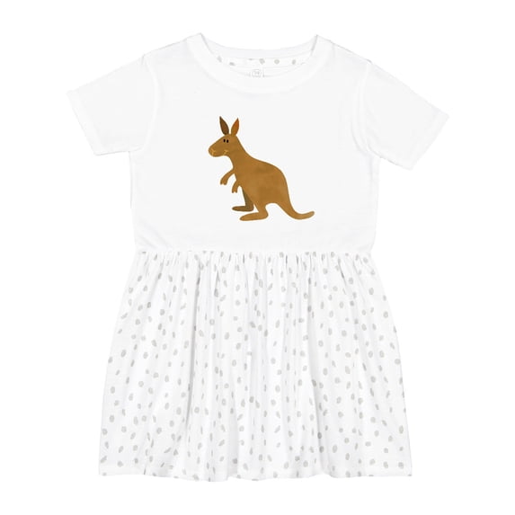 Inktastic Kangaroo Cute Girls Toddler Dress