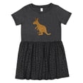 thumbnail image 1 of Inktastic Kangaroo Cute Girls Toddler Dress, 1 of 5