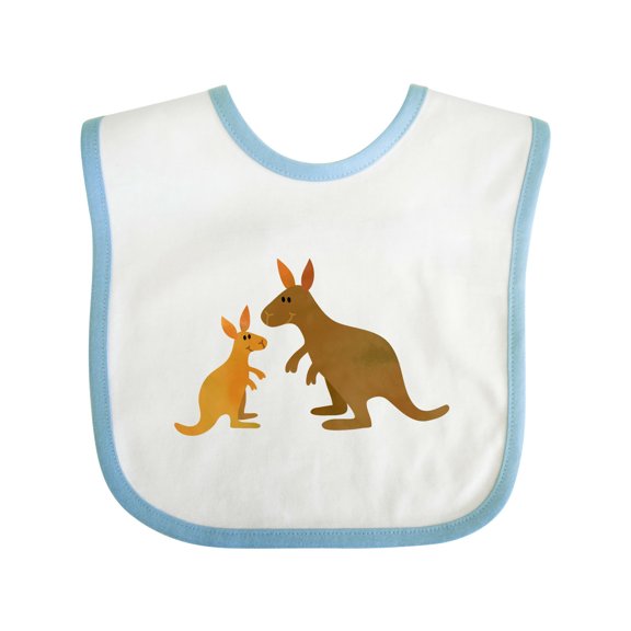Inktastic Kangaroo Family Boys or Girls Baby Bib