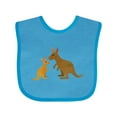 thumbnail image 1 of Inktastic Kangaroo Family Boys or Girls Baby Bib, 1 of 4
