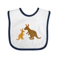 thumbnail image 1 of Inktastic Kangaroo Family Boys or Girls Baby Bib, 1 of 4