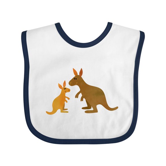 Inktastic Kangaroo Family Boys or Girls Baby Bib