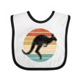 thumbnail image 1 of Inktastic Kangaroo Retro Australia Boys or Girls Baby Bib, 1 of 4