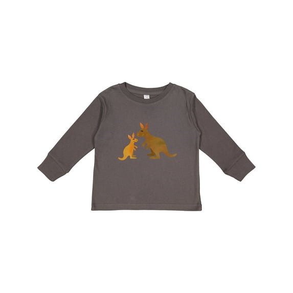 Inktastic Kangaroo family Boys or Girls Long Sleeve Toddler T-Shirt