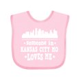 thumbnail image 1 of Inktastic Kansas City Missouri Loves Me Skyline Boys or Girls Baby Bib, 1 of 4