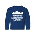 thumbnail image 1 of Inktastic Kansas City Missouri Loves Me Skyline Long Sleeve Youth T-Shirt, 1 of 5