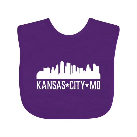 Inktastic Kansas City Missouri Skyline MO Cities Boys or Girls Baby Bib