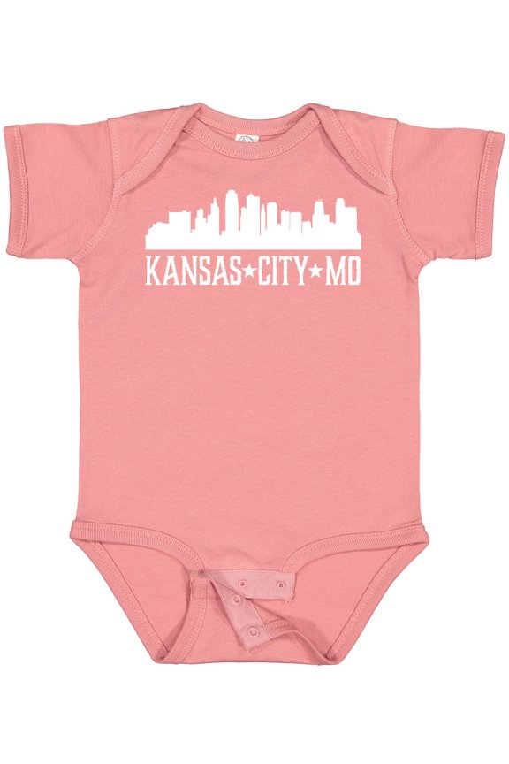 Kansas City Missouri Skyline MO Cities Boys or Girls Baby Bodysuit