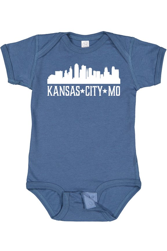 Kansas City Missouri Skyline MO Cities Boys or Girls Baby Bodysuit