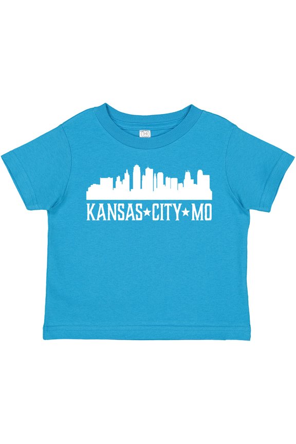 Kansas City Missouri Skyline MO Cities Boys or Girls Toddler T-Shirt