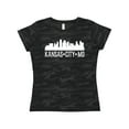 thumbnail image 1 of Inktastic Kansas City Missouri Skyline MO Cities Women's T-Shirt, 1 of 5