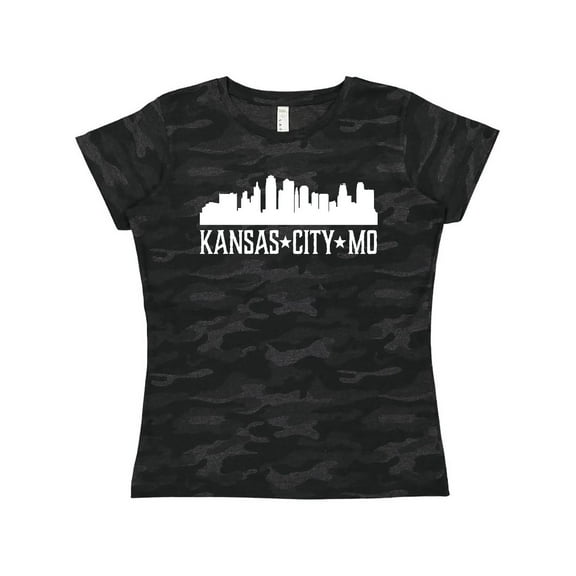 Inktastic Kansas City Missouri Skyline MO Cities Women's T-Shirt