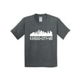 thumbnail image 1 of Inktastic Kansas City Missouri Skyline Mo Cities Youth T-Shirt, 1 of 5