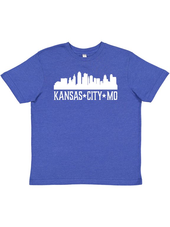 Kansas City Missouri Skyline Mo Cities Youth T-Shirt