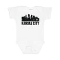 thumbnail image 1 of Inktastic Kansas City Skyline Grunge Boys or Girls Baby Bodysuit, 1 of 5
