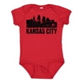 thumbnail image 1 of Inktastic Kansas City Skyline Grunge Boys or Girls Baby Bodysuit, 1 of 5