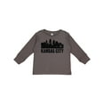 thumbnail image 1 of Inktastic Kansas City Skyline Grunge Boys or Girls Long Sleeve Toddler T-Shirt, 1 of 5
