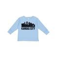 thumbnail image 1 of Inktastic Kansas City Skyline Grunge Boys or Girls Long Sleeve Toddler T-Shirt, 1 of 5