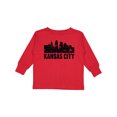 thumbnail image 1 of Inktastic Kansas City Skyline Grunge Boys or Girls Long Sleeve Toddler T-Shirt, 1 of 5