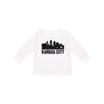 thumbnail image 1 of Inktastic Kansas City Skyline Grunge Boys or Girls Long Sleeve Toddler T-Shirt, 1 of 5