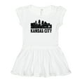 thumbnail image 1 of Inktastic Kansas City Skyline Grunge Girls Toddler Dress, 1 of 5