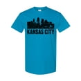 thumbnail image 1 of Inktastic Kansas City Skyline Grunge T-Shirt, 1 of 5