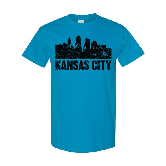 Inktastic Kansas City Skyline Grunge T-Shirt