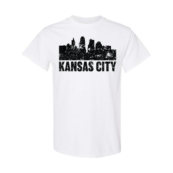 Inktastic Kansas City Skyline Grunge T-Shirt