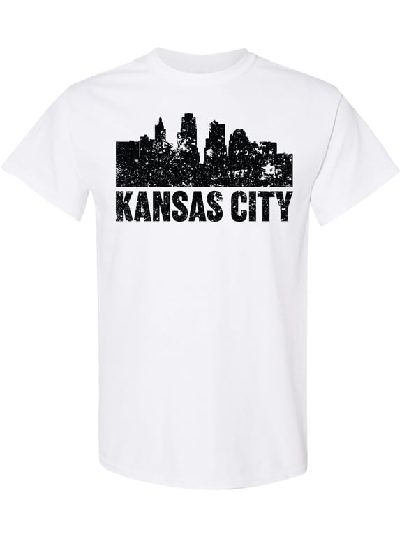 Kansas City Skyline Grunge T-Shirt