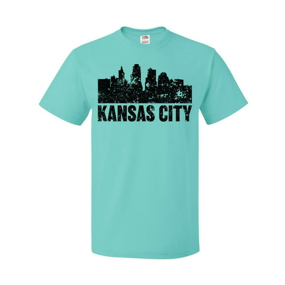 Inktastic Kansas City Skyline Grunge T-Shirt
