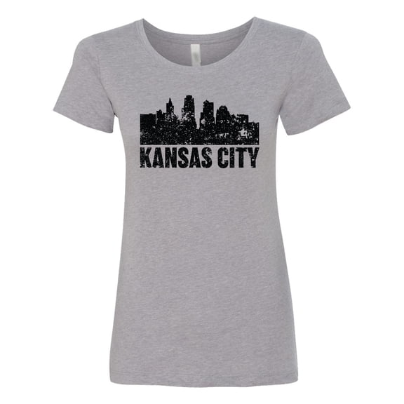 Inktastic Kansas City Skyline Grunge Women's T-Shirt