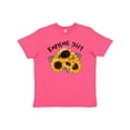 thumbnail image 1 of Inktastic Kansas Girl with Sunflowers Youth T-Shirt, 1 of 5