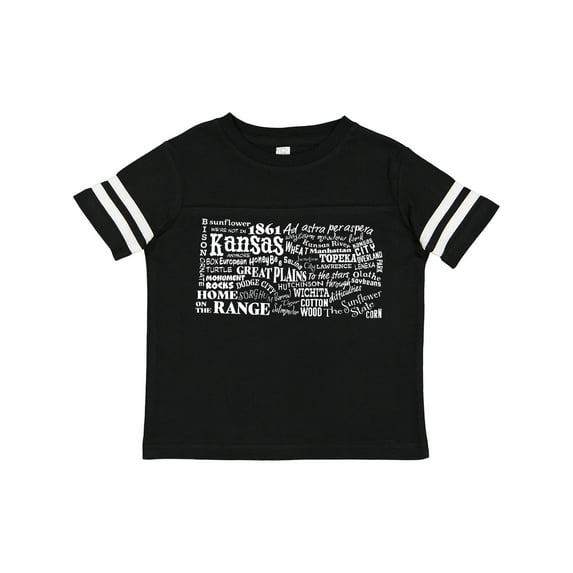 Inktastic Kansas Word Salad- state outline Boys or Girls Toddler T-Shirt