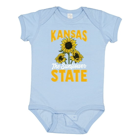 Inktastic Kansas the Sunflower State Boys or Girls Baby Bodysuit