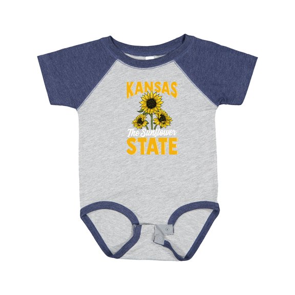 Inktastic Kansas the Sunflower State Boys or Girls Baby Bodysuit